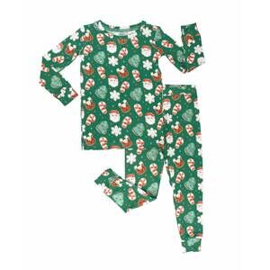 NEW LEV BABY kid's dash lounge pajama set in green